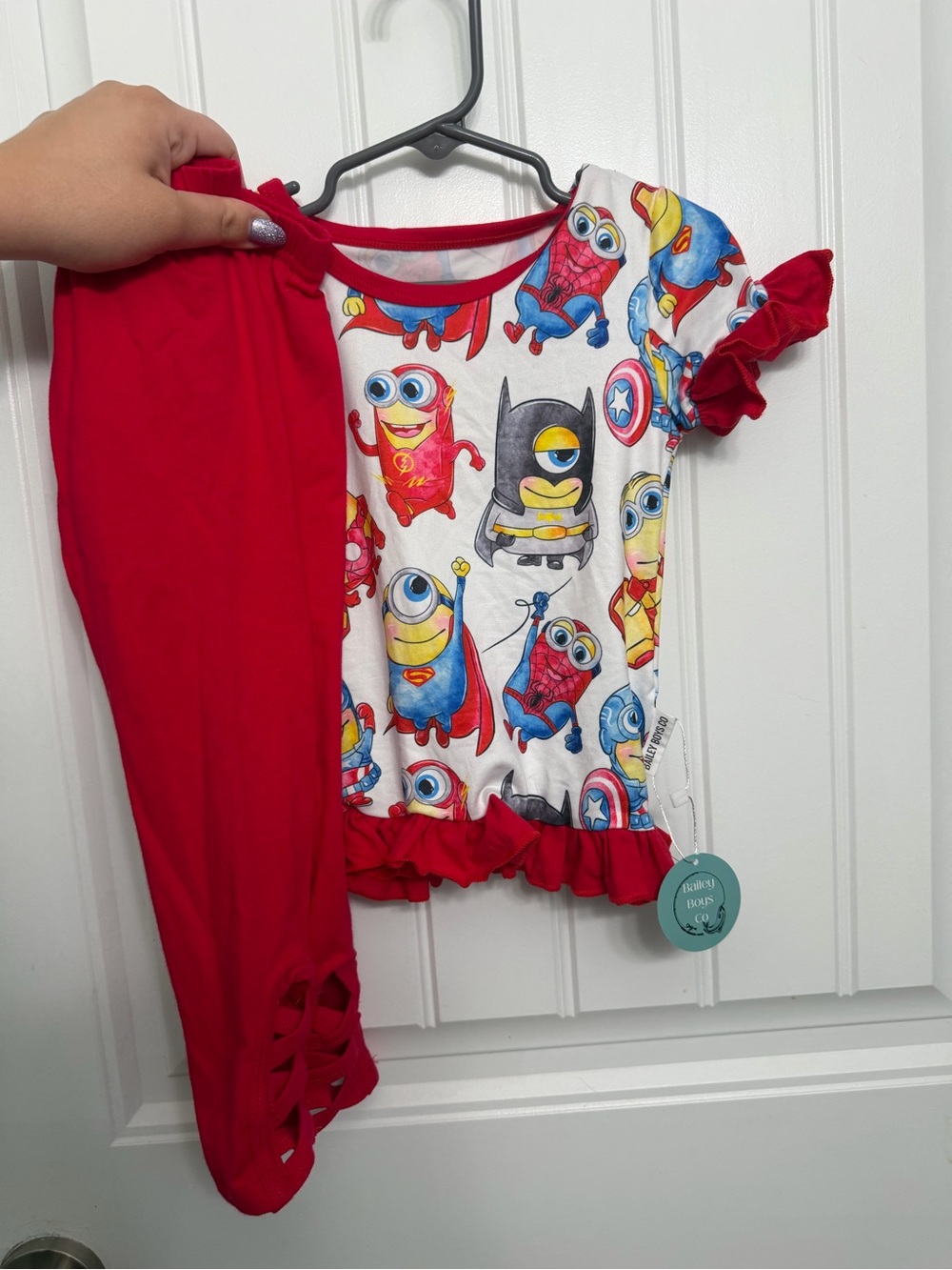 Red Minion Superhero Kids Set